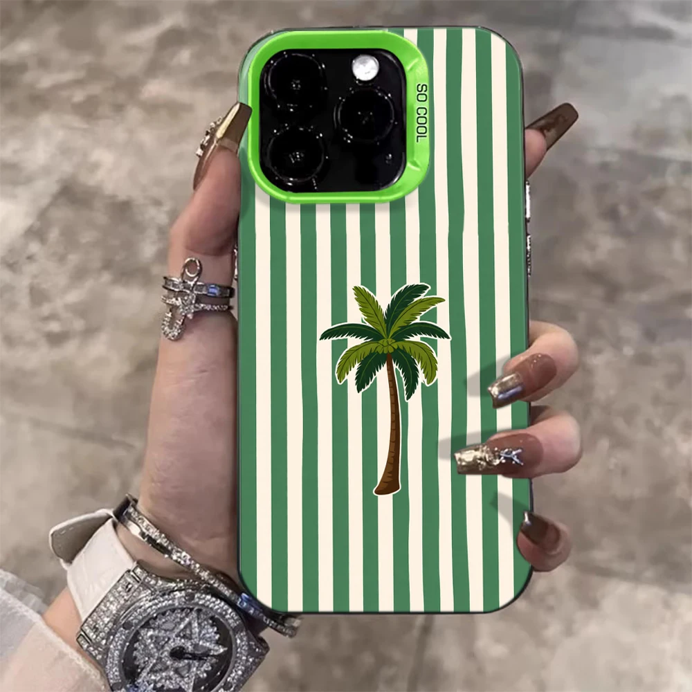 Niedliche grüne karierte lustige Hülle für iPhone 15 Pro Max Hüllen iPhone 17 11 12 13 ProMax 14 15 16 Plus 8 XS XR Stoßfeste TPU IMD Coque – Detail 14