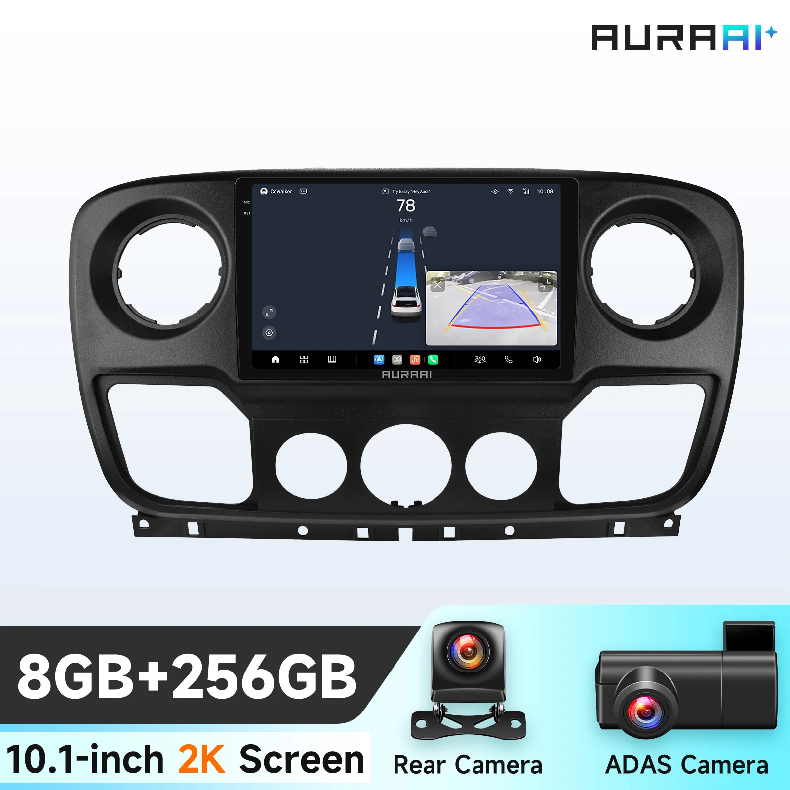 Hizpo 13,1''autoradio voor Nissan NV400 2010-2019 voor Opel Movano voor Renault Master III 3 2011-2021 Carplay Android Auto Multimedia Speler Stereo 4G Auto Intelligent Systeem AI Voice Smart QLED