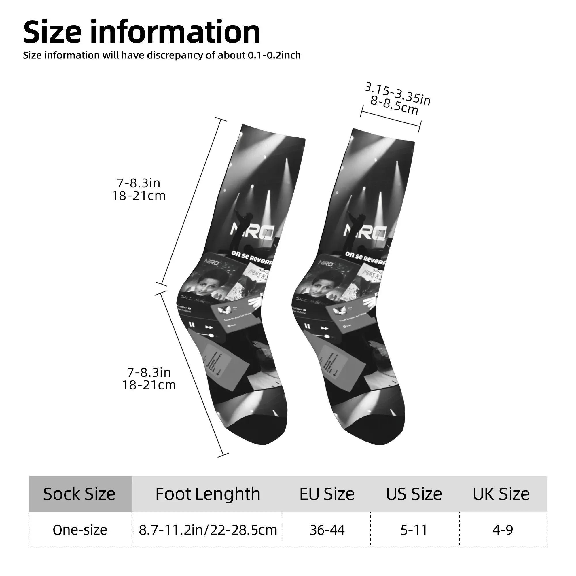 Hip-Hop Hip Hop Rapper     Niro OX7 Skateboard Socken Polyester Lange Socken für Unisex Rutschfest,