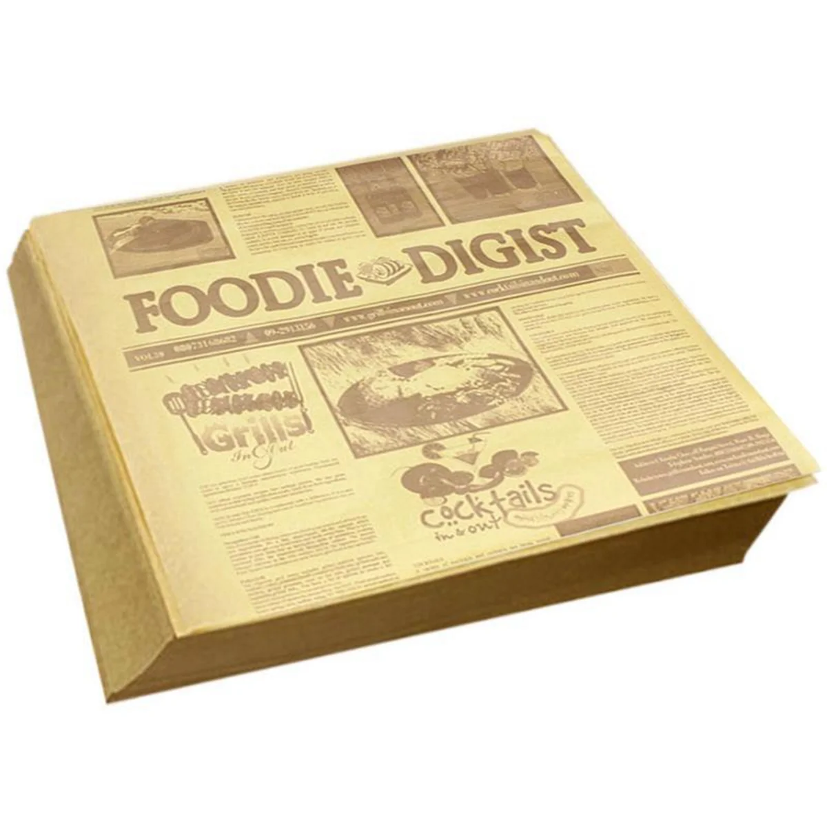 

Oil Proof Paper Sheet Paper Grease Sandwiches Pizza Wrapping Sheets Fast Food Wrapping