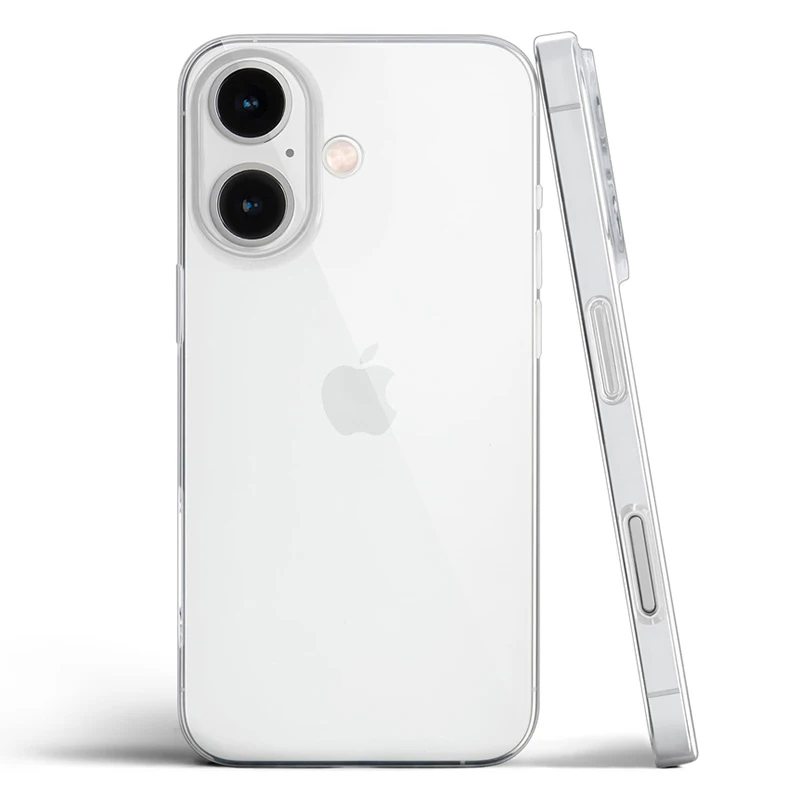 Funda de TPU transparente de silicona ultrafina para Iphone 16 Pro Max Plus plus, funda protectora de silicona transparente y suave