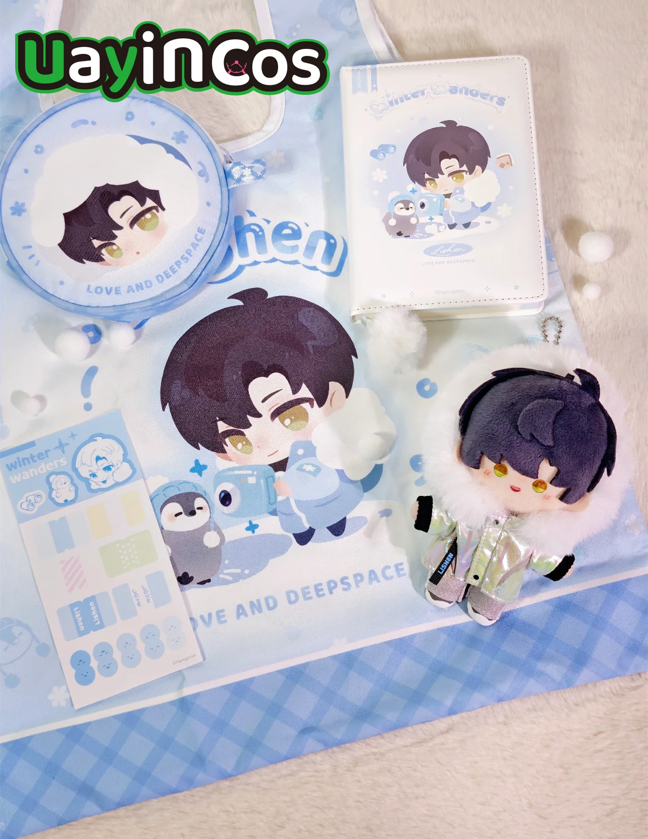 In Stock Official Game Love and Deepspace Zayne  Winter Wanders Stuffed Plushies Doll Clothes Keychain Bag Badge Notebook Card P
