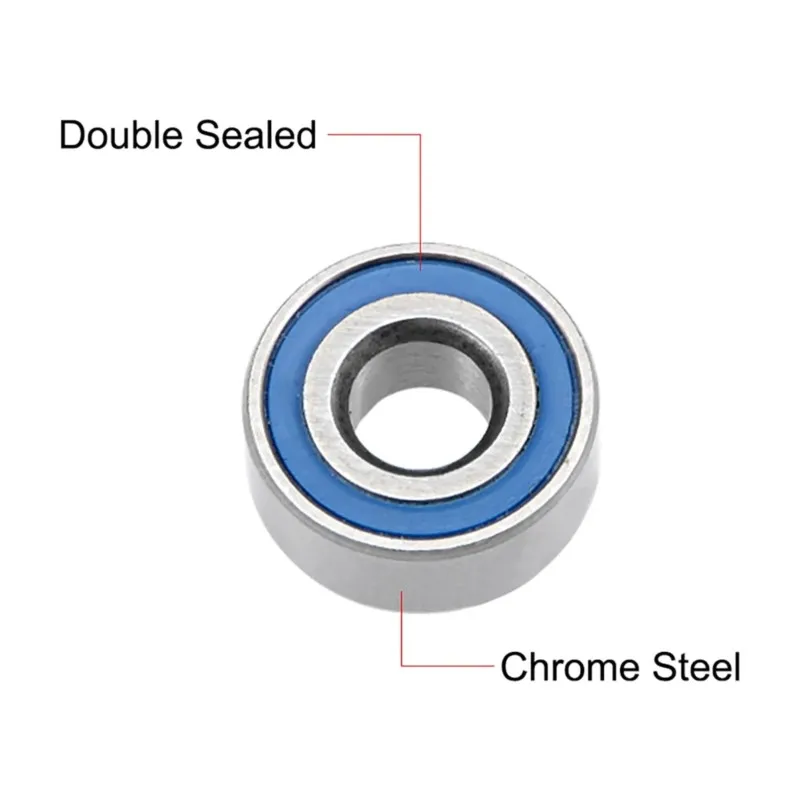10/50PCS MR104-2RS Blue Bearing ABEC-5 4x10x4mm Miniature Bearing MR104RS Ball Bearings Blue Sealed Bearing MR104 2RS 4*10*4mm