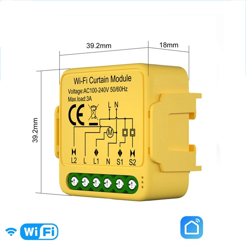 Módulo de interruptor de cortina inteligente tuya, persianas conectadas, motor cego, aplicativo smart life, funciona com alexa, google home