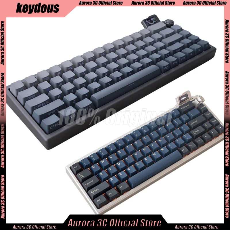 

Keydous Nj68 Pro Mechanical Keyboard 3Mode Kit USB/2.4G/Bluetooth Wireless Keyboard Kit Metal Case Hot-Swap RGB Gaming Keyboard