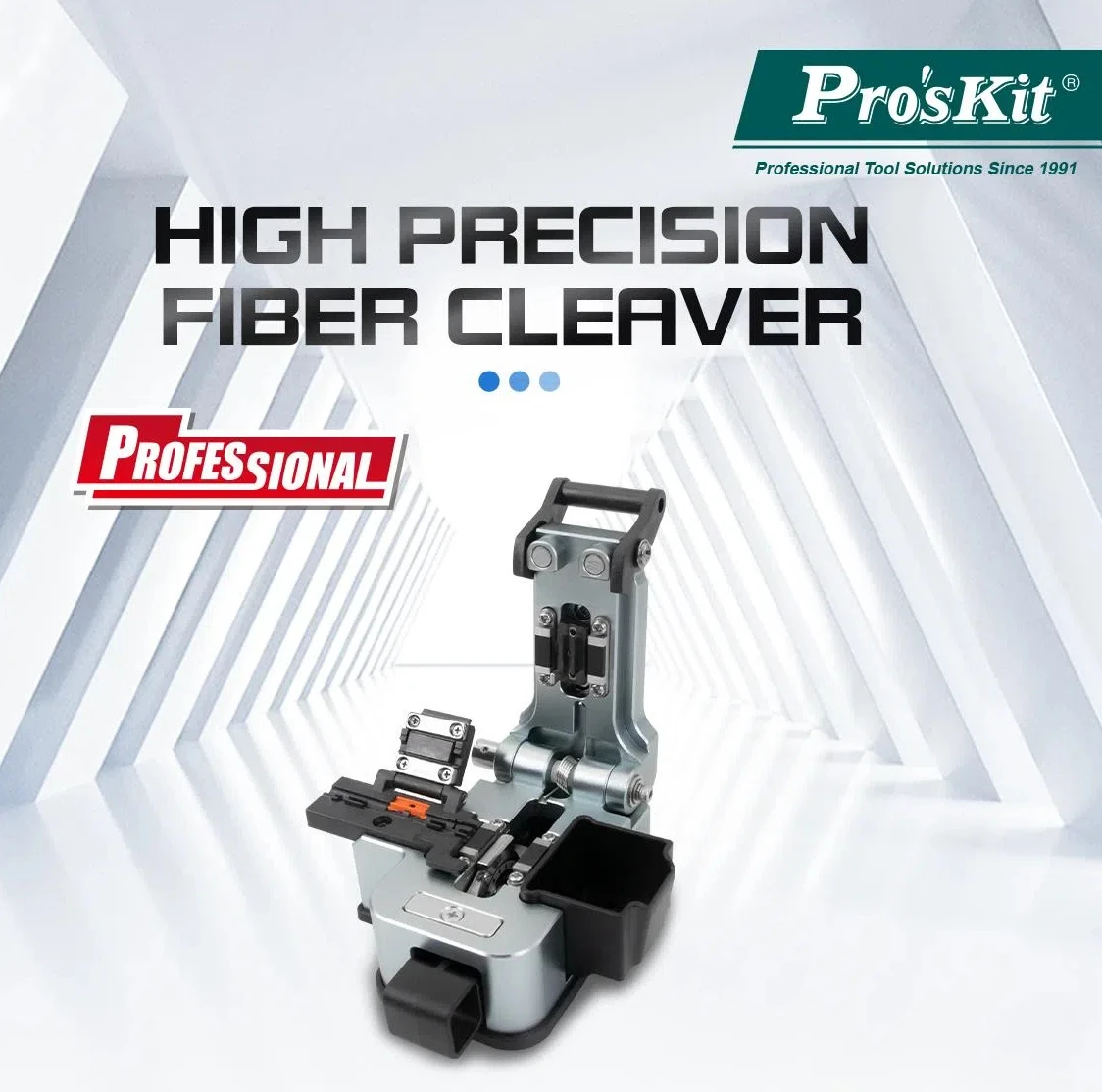 Pro'sKit FB-1688C High precision fiber cutting tool 5 in 1 fixture with chip collecting box