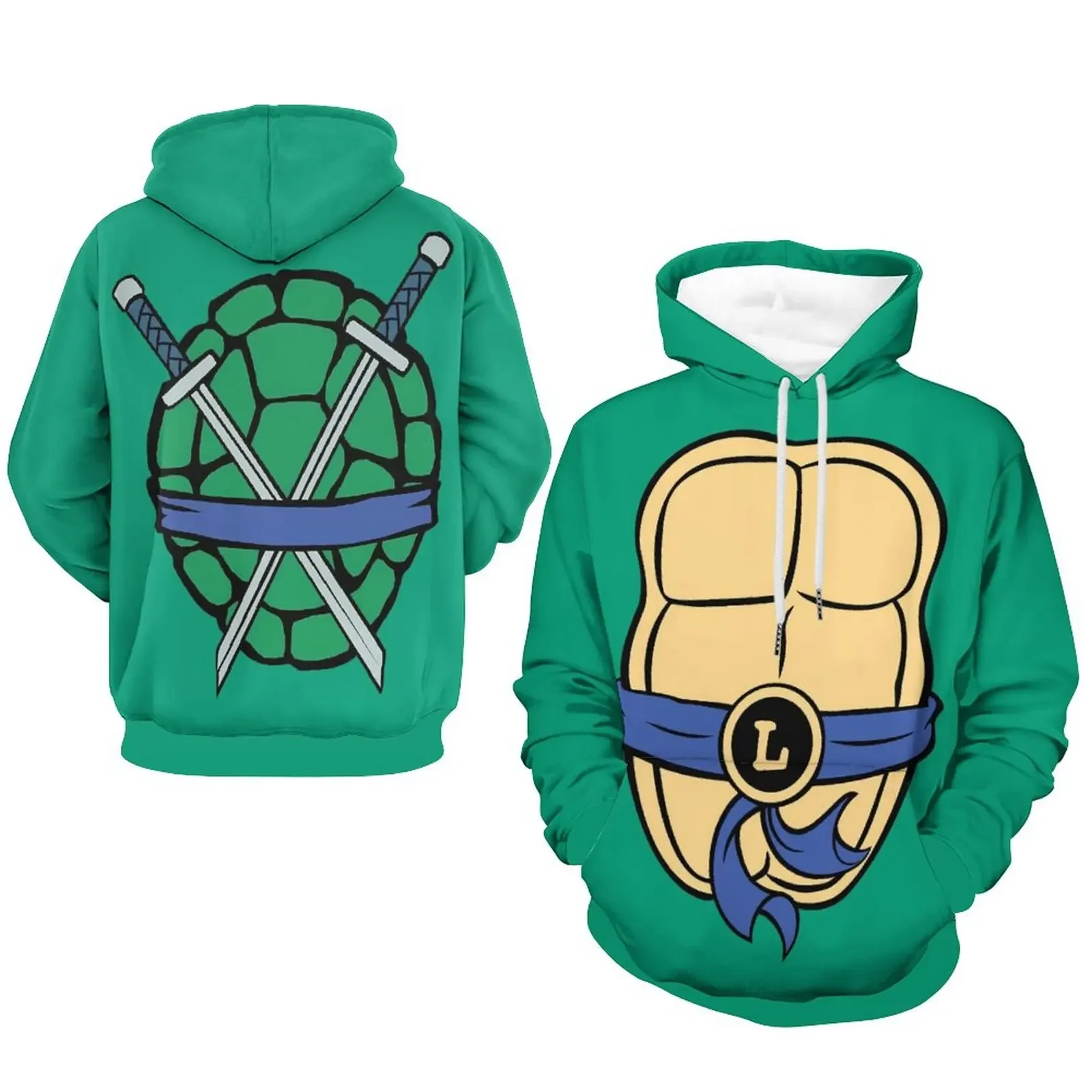 

Unisex Autumn Winter Cartoon Anime Print Long Sleeve Hoodie Casual Pullover Tracksuit Streetwear Fashion Men's Streetwear