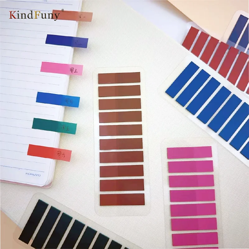 

KindFuny 1200Pc Index Tabs Self Adhesive Page Markers Transparent Waterproof Sticky Notes Classify Files Flags Posted It Book