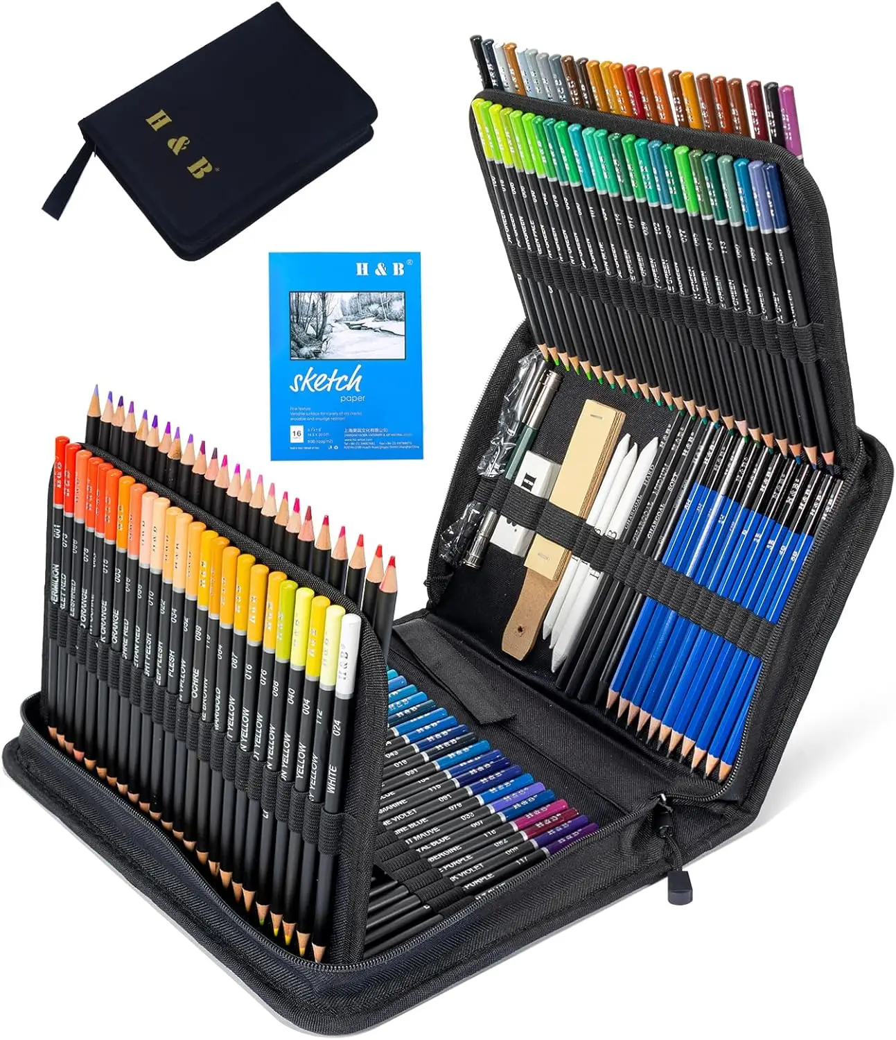 arte lapis supply grupo sketchbook sketch kit aquarela grafite metal carvao vegetal artista adulto iniciante profissional 01