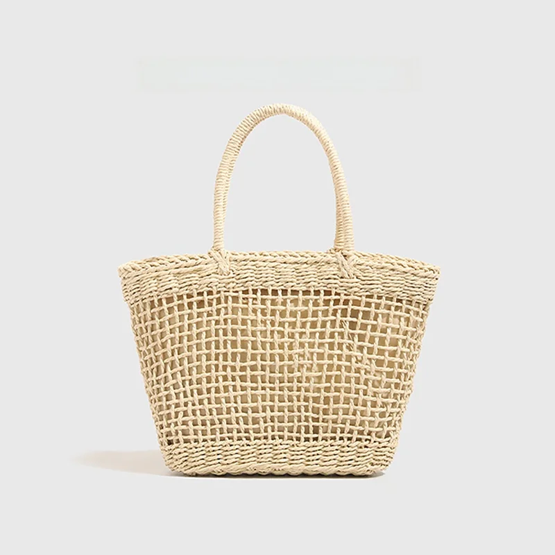 

Сумка-корзина Charlize & Official Store Beachside Woven Tote, повседневная, в стиле французского шик, из полиэстера
