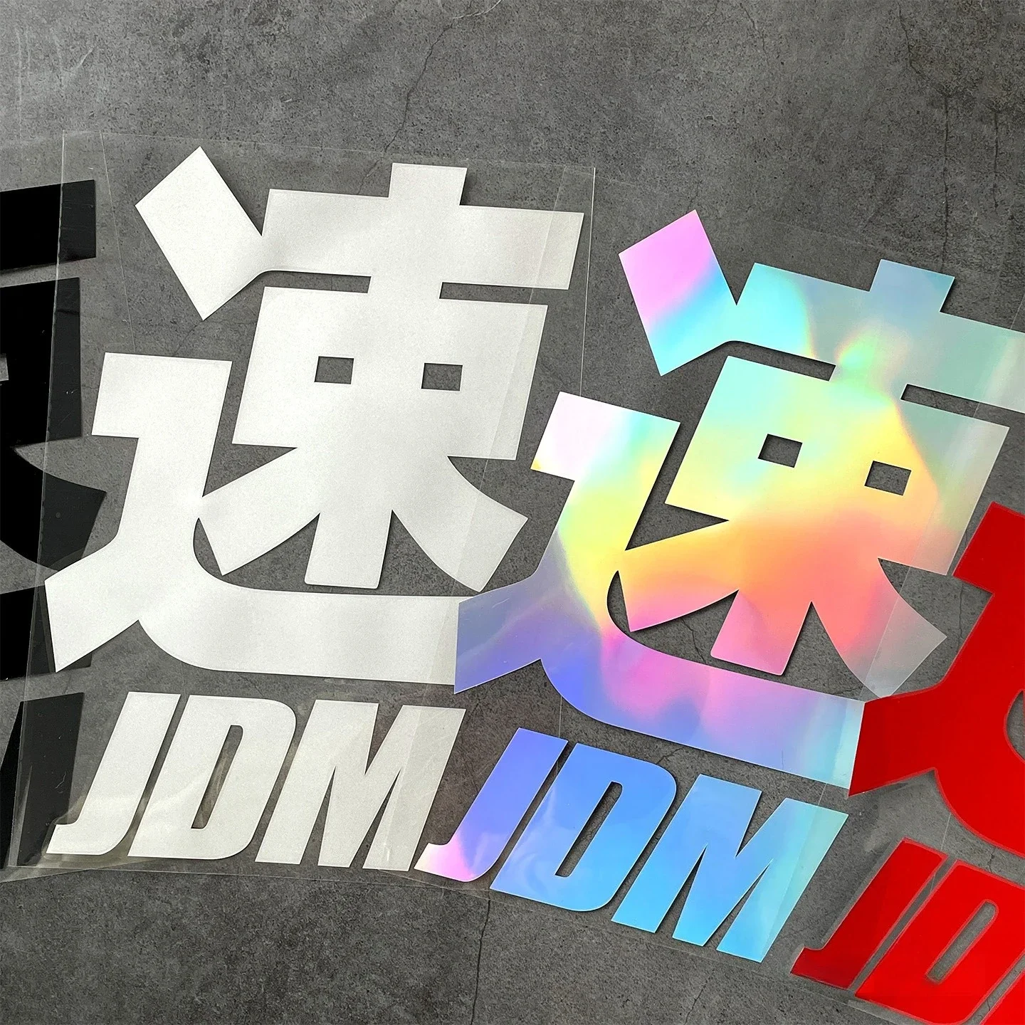 Waterproof UV Resistant JDM Speed Lettering Vinyl Stickers Japanese Style Decals for Car Body Decor