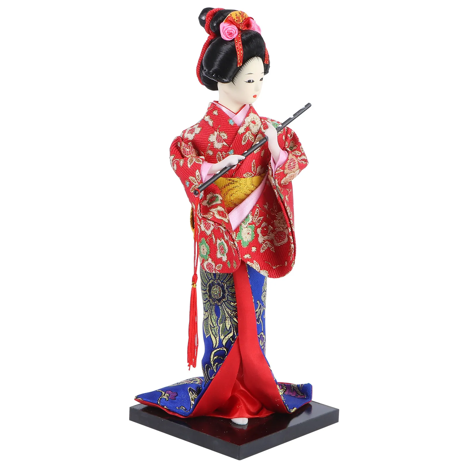 

1Pcs Japanese Folk Geisha Adornment Handmade Kimono Design Light Weight Environment Friendly Home Decor Desktop Wall Art