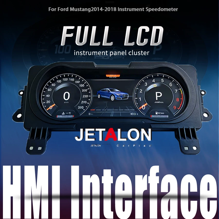 

12.3'' Speedometer Carpaly Smart Cluster For Ford mustang 2014-2018 1920*720 Multiple Colorful High Display Car LCD Instrument