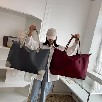 Sacolas femininas, alta qualidade, bolsa de pano oxford, grande capacidade, bolsa de viagem impermeável, Weekend Duffle