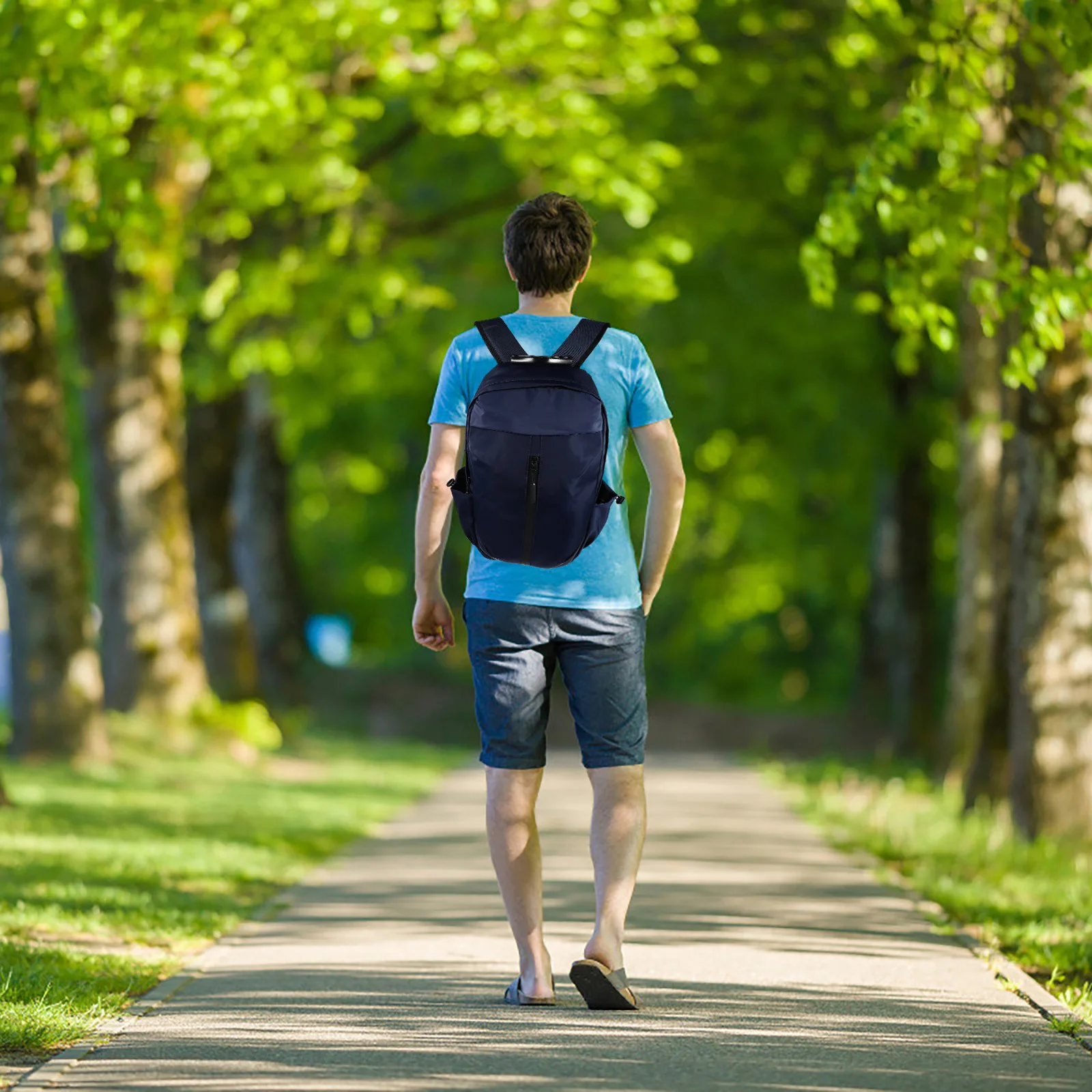 

1Pcs Bag Oxford Cloth Laptop Backpack Waterproof Travel Outdoor School Storage Bag Laptop Backpack