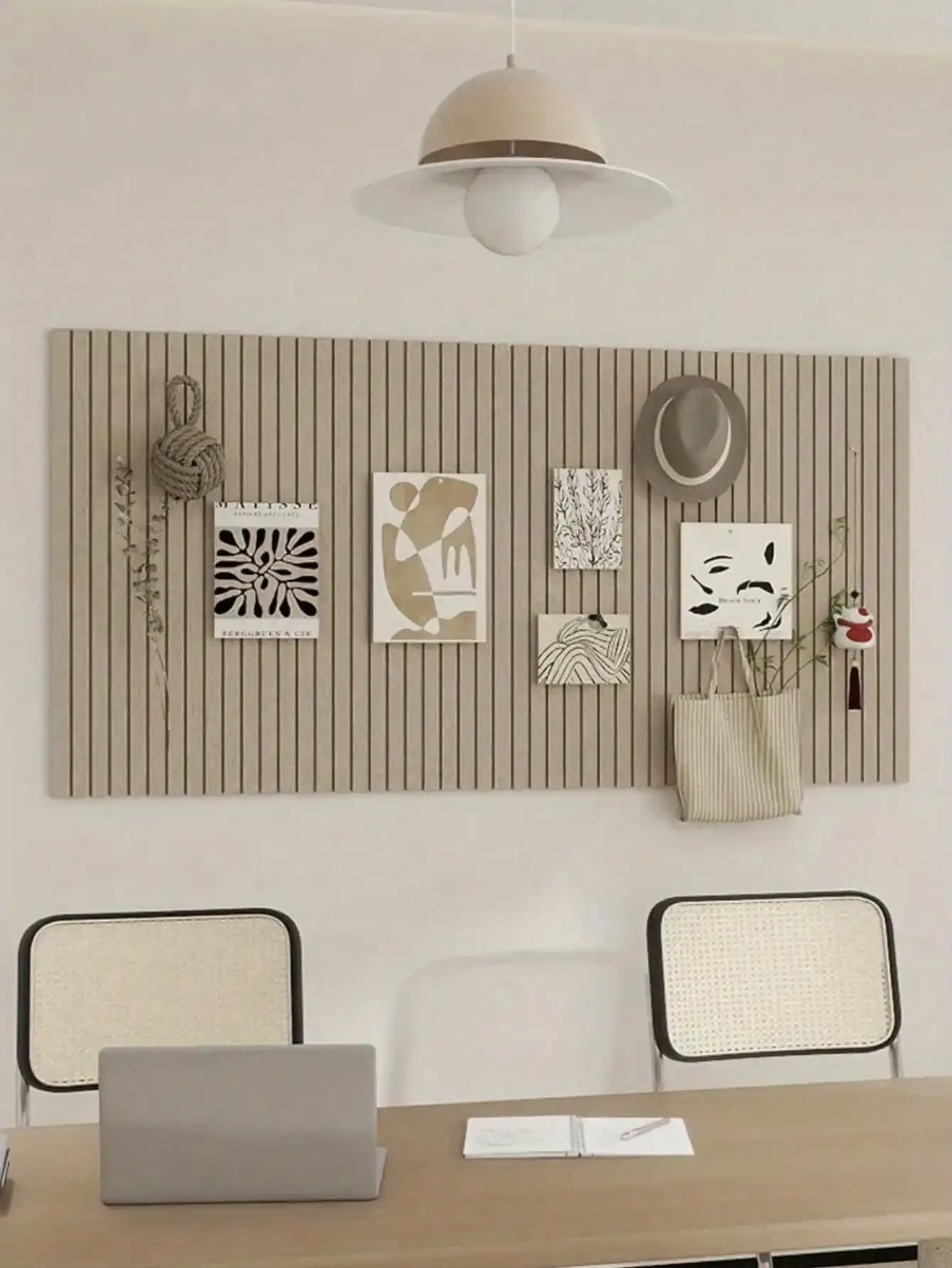 

Large No-Nail Wall Decor Board – Multi-Purpose Bulletin Board for Photos, Messages & Gifts
