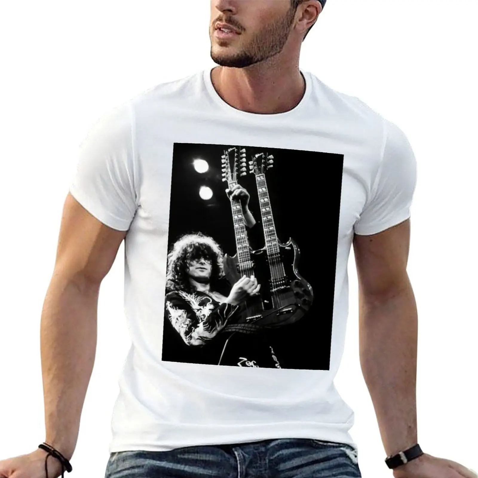 Jimmy Guitaris Poster T-Shirt man t shirt luxury man t shirts for men graphic t shirts for man T-shirt