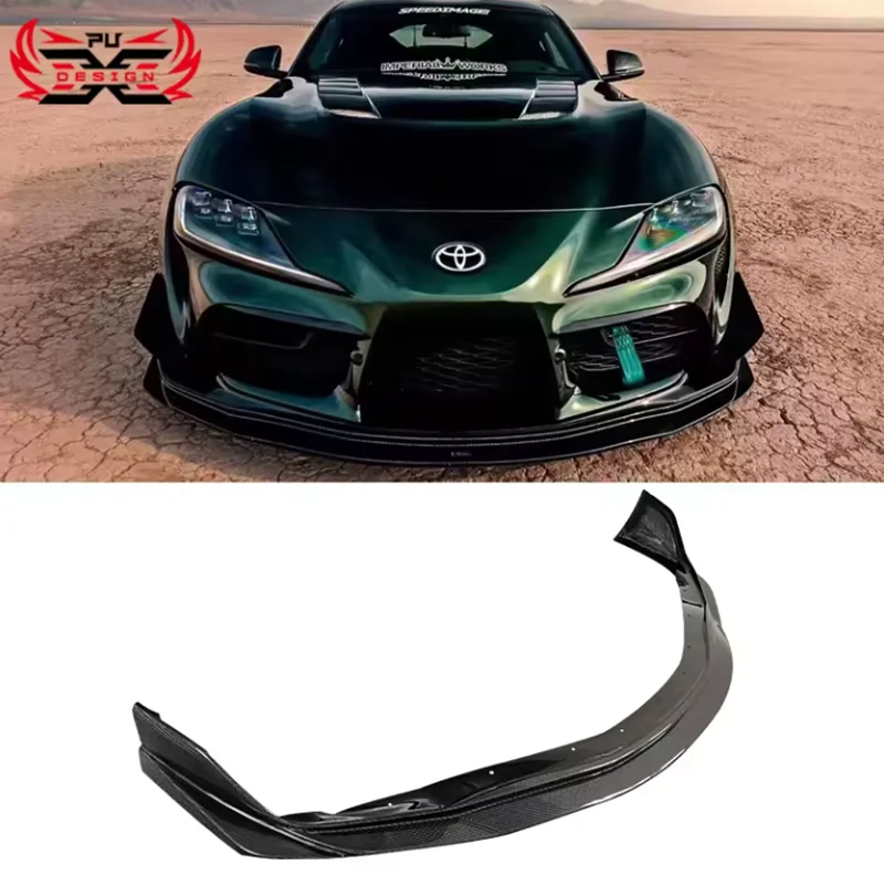 

For Toyota Supra A90 A91 Mk5 Carbon Fiber VRS Style Front Bumper Lip Front Splitter