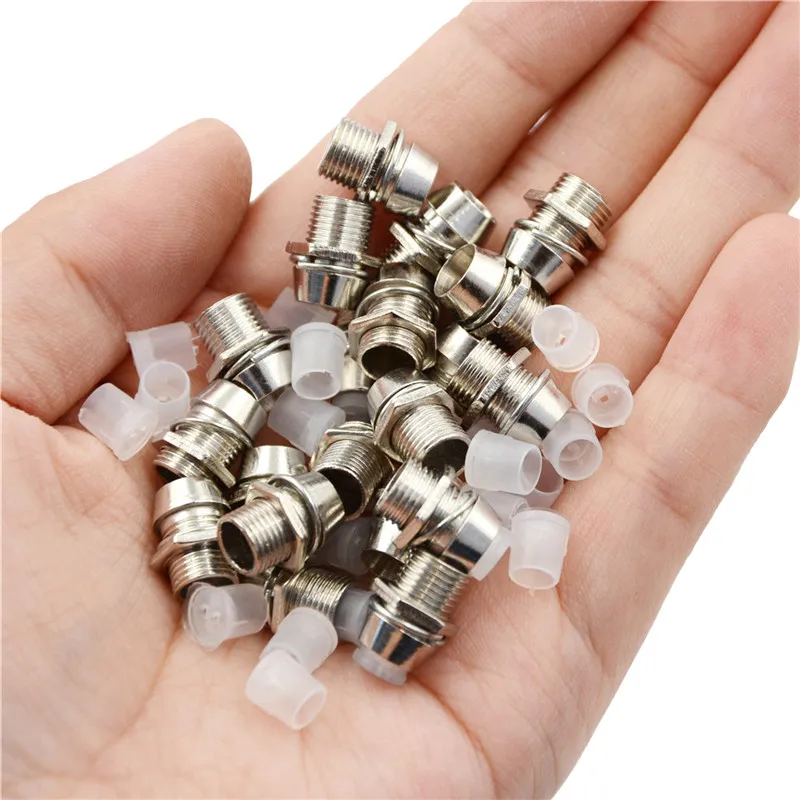 Hot 20 Pcs Copper 5mm Light Emitting Diode LED Holder Mount Panel Display