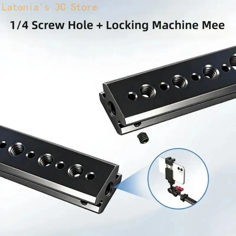 Professionelle verschiebbare Stangenhalterung für Kamera-Rig 1/4 Zoll 3/8 Zoll Gewindelöcher Knöpfe X3UB – Detail 9