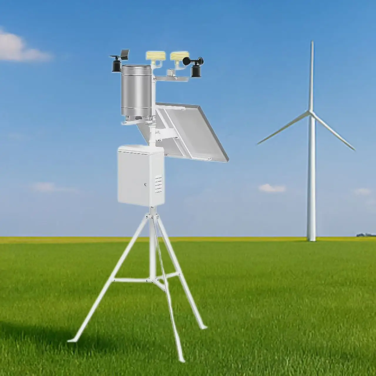 مراقبة محطة الطقس eo 4G مع GSM Modbus Industrial Automatic Agriculture Estacion Meteorologica Met