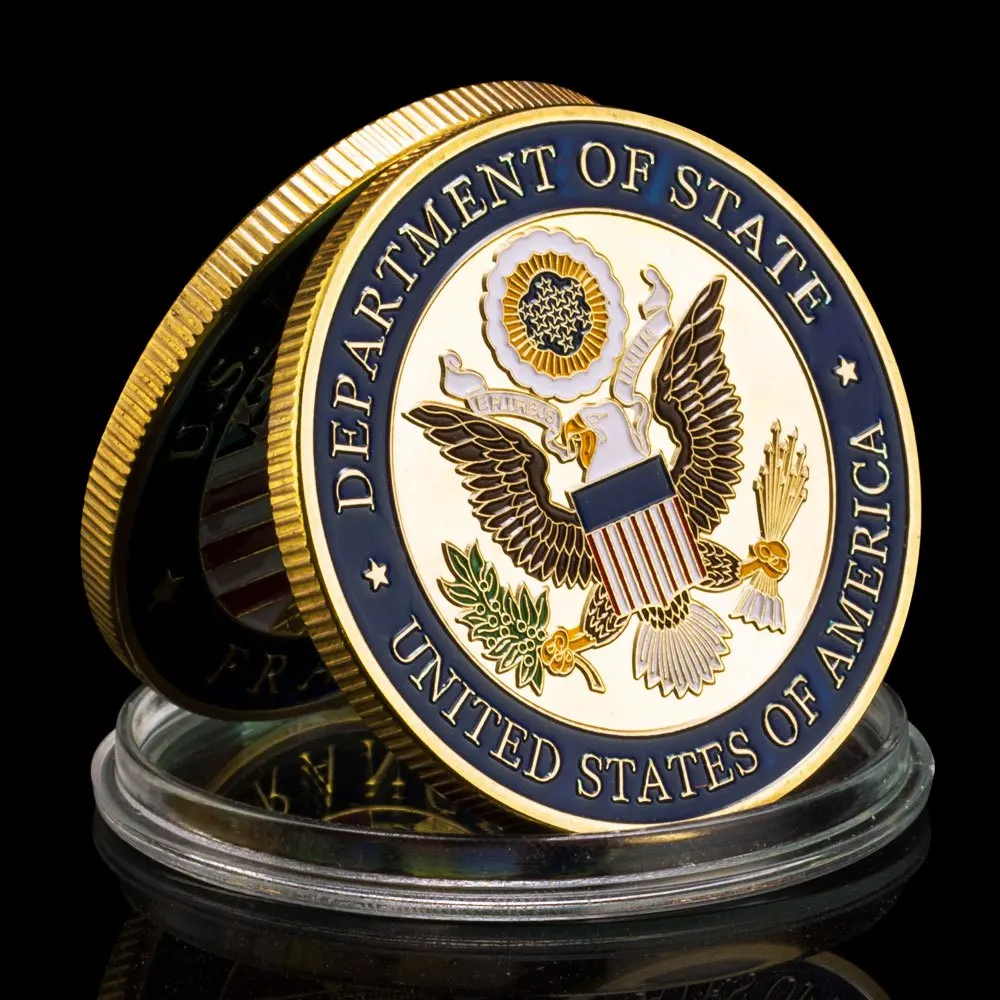 عملة تذكارية مطلية بالذهب من فرنسا ، نموذج برج إيفل ، هدية قابلة للتحصيل ، قسم الولايات ، 50: 50