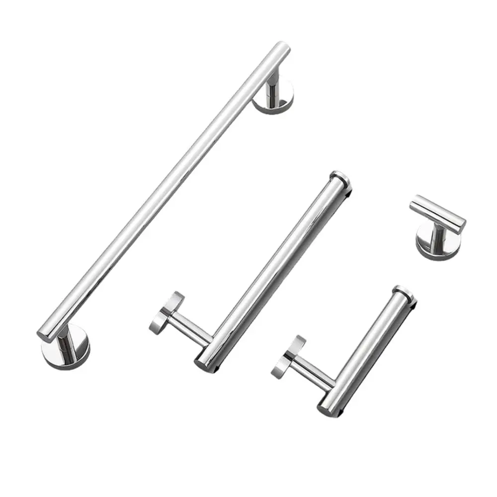 

Матовый черный набор аксессуаров для ванной комнаты: настенная полка, держатель для туалетной бумаги, крючок для халата, вешалка для полотенец, кольцо для полотенец, хром, на заказ