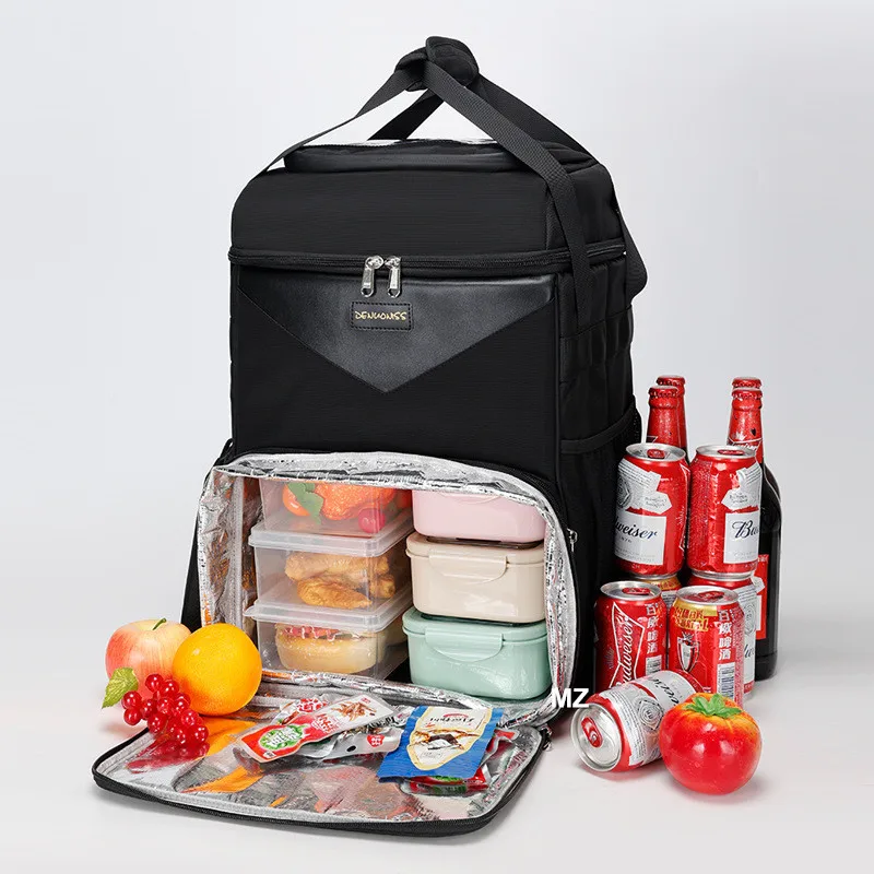 Camping Cooler Bag Insulated Packing Women Outdoor Men's Food Lunch Thermal Storage Backpack For Travel Accessories Picnic Box