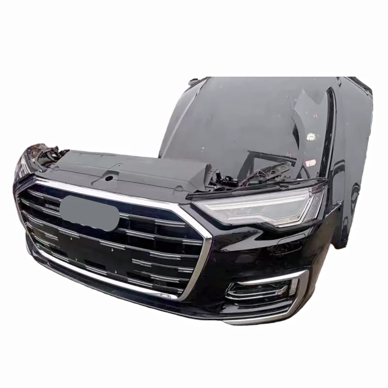 2022-2024 A6 C8 Factory Dismantled Parts  Plastic Front Bumper Headlights Bolt-On Park Assist Sensor Cut-Outs Universal