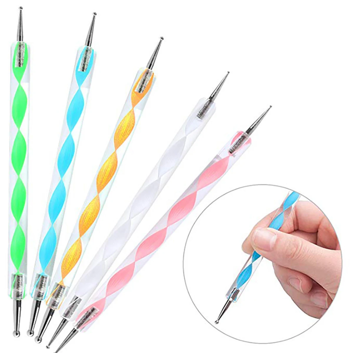 Mandala Dotting Tools Painting Tools Multi-Styles Nail Tool Painting Stencils Drawing Stylus DIY Stone Embossing Drawing Art Kit