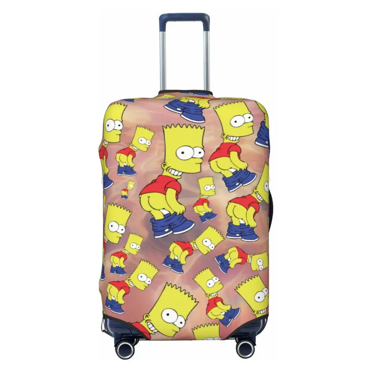 

Custom Simpsons Bart Luggage Cover Elastic Travel Suitcase Protective Covers Suit For 18-32 inch