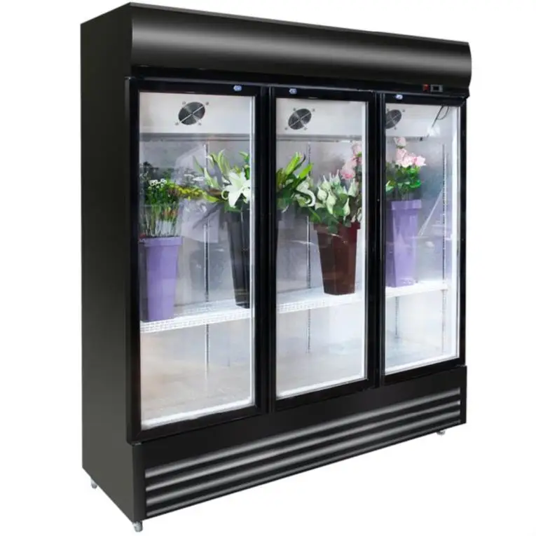 2022 luxury new style high quality Upright  Fresh flower display air cooler freezer showcase refrigerator