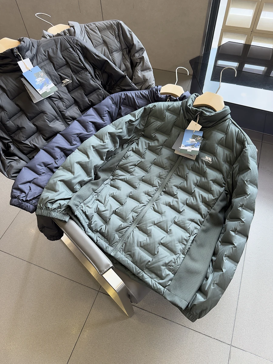 Kastinger Men's down Jaet Lightweight Outdoor Sports Function Splicing Sle Sl Glue Warm Casual Faion Urban Youth