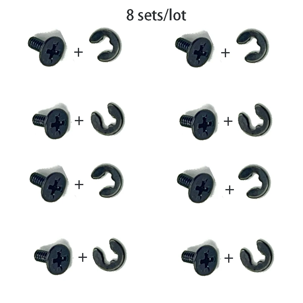 8pcs/lot Screws for New 3DS New 3DSXL 3DSLL 2DS 3DS LL Battery Cover Screw Pad Back Cover Screw Shell Mount Repair Secure Parts view 3