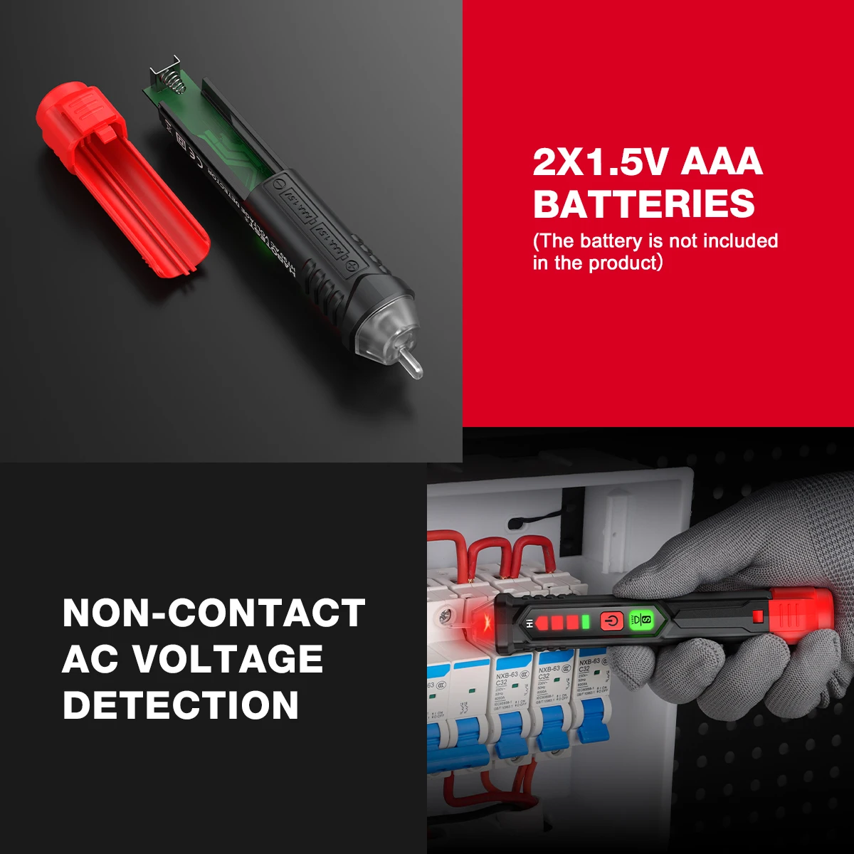 HABOTEST HT90/HT100/HT100P/HT101 Digital Voltage Detector Non-Contact Multifunction Electronic Tester Electric Sensor Test Pen