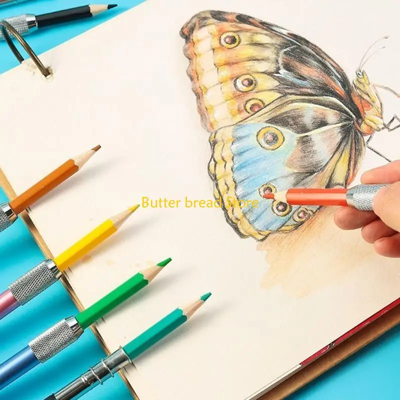 

W89C 6 PCS Extenders Extenders удлиняет 6 цветовой алюминиевый держатель удлинителя пера