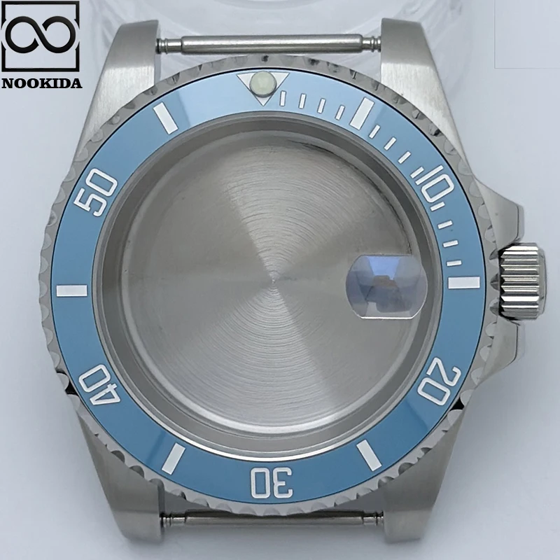 NOOKIDA 40 ミリメートルダイバー防水スカイブルー GMT セラミックベゼルサファイアガラス NH34 NH35 NH36 ムーブメント時計アクセサリー