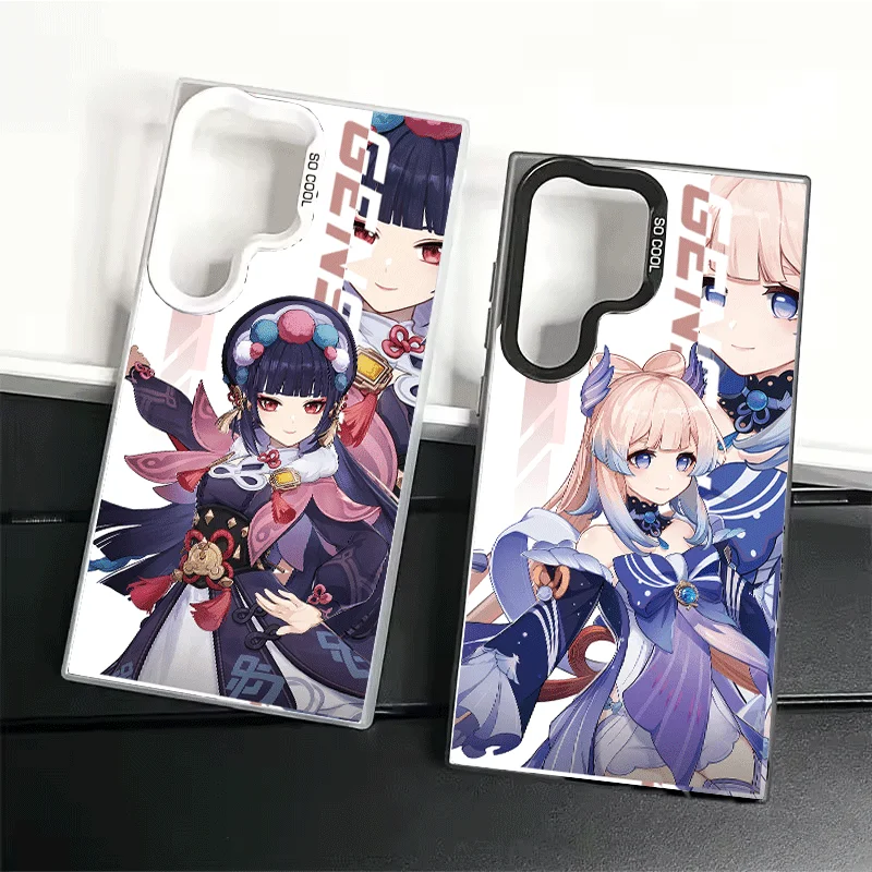Genshin Impact Desgin Soft Phone Case for Samsung Galaxy S24 S25 FE S26 Edge S23 Ultra S22 Plus S21 + Shockproof Cover Back Shel