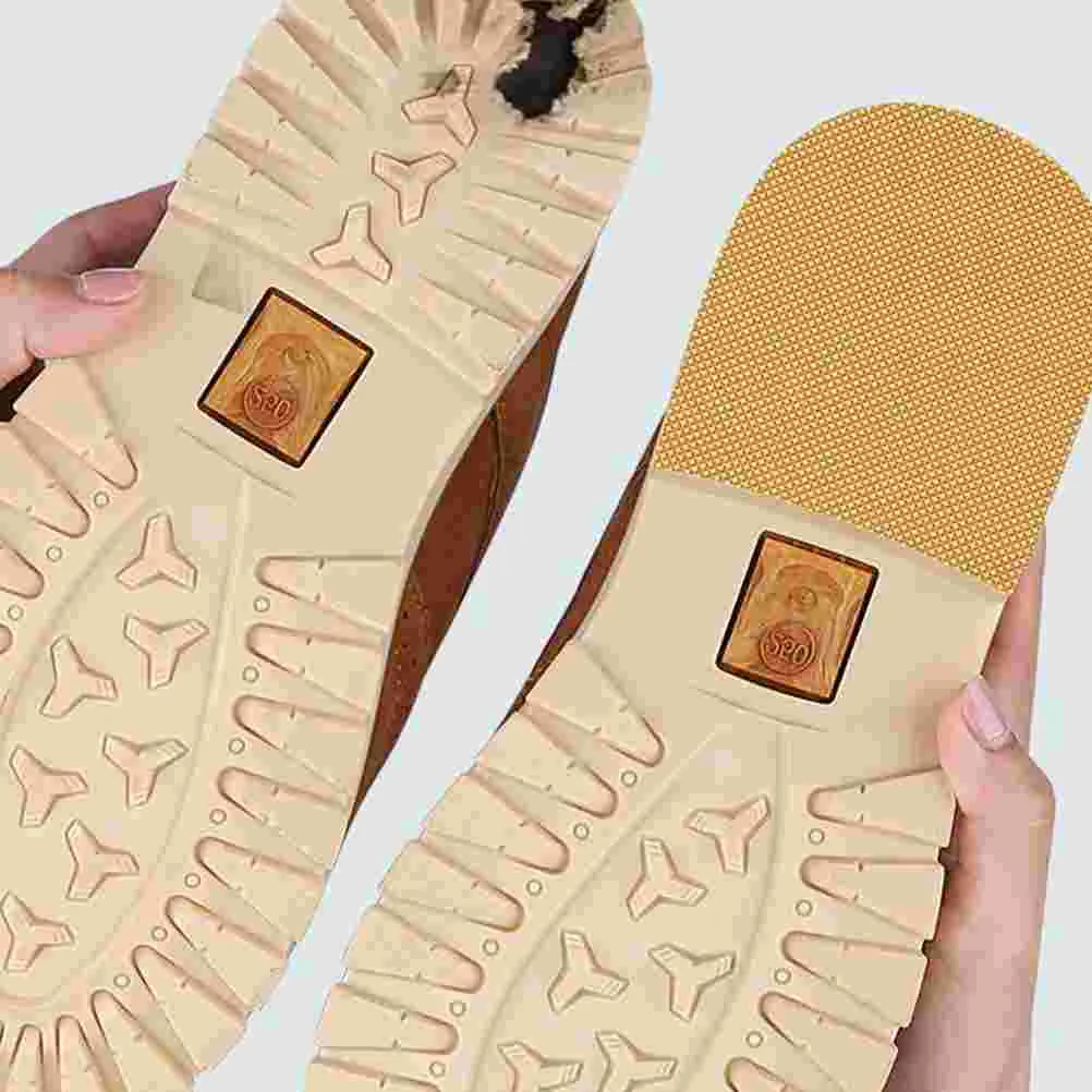 

Shoes Sole Protector Silent Rubber Repair Piece Can Cut (apricot Color) Non Slip Sneaker Pads Anti-noise Stickers