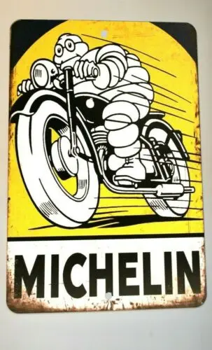 1 unidad, letrero de pared de Metal Vintage Michelin Tires 8x12