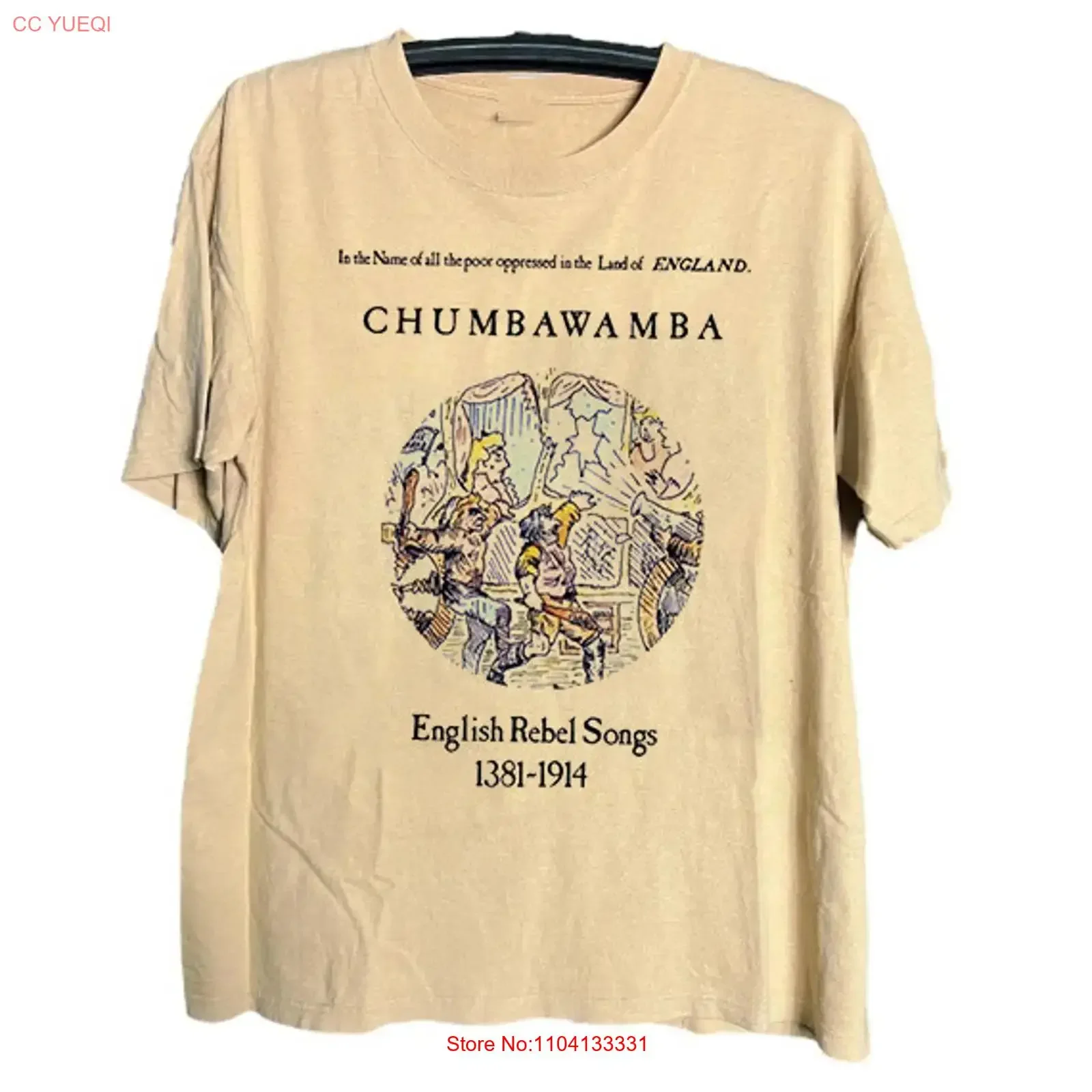 Chumbawamba English Rebel Songs 1381 1914 T Shirt Full Size S 5XL vintage Washed Versatile Stretched Unisex