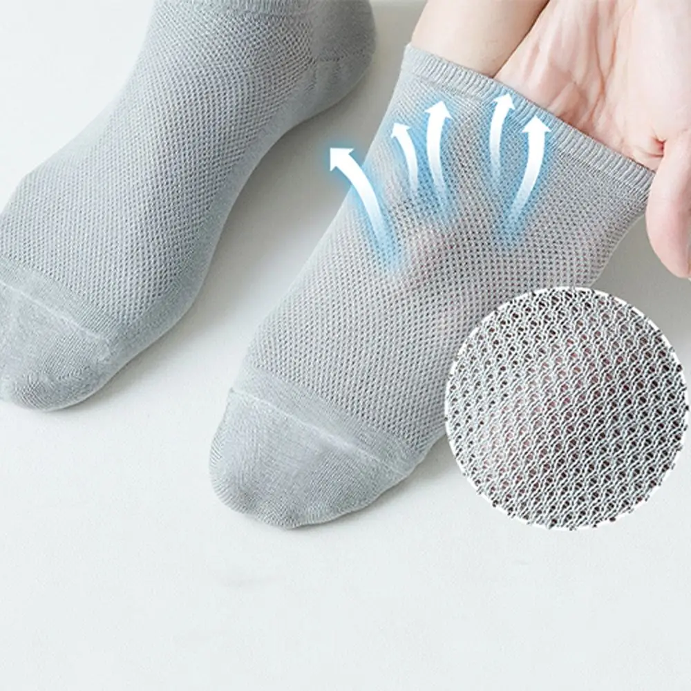 

10Pairs/Lot Fashion High Quality Thin Short Breathable Mesh Men Socks Sport Socks Ankle Socks Low-Cut Socks