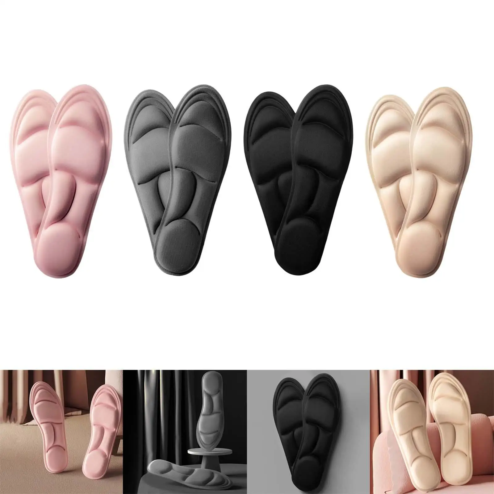 Shoes Cushion Pad Inserts Plantar Feet Breathable for Sneakers Heels Walking