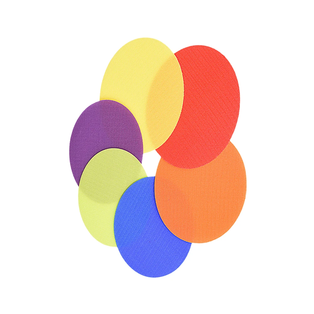 48Pcs Game Training Sticker Reusable Carpet Marker Sticker for Kids Activities Education Spot Discs in 6 Colors