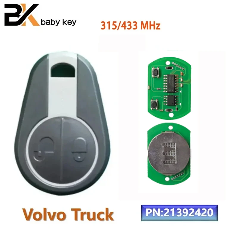 

BB Key Car Remote Control Key For Volvo Evro 5 VN VNL VNM FH FL FM 315MHz 433MHz Replacement Keyless Entry