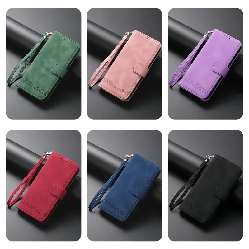 

For iPhone 16 Pro Max Leather Case For iPhone15 Plus 13 12 Mini 14 11 X XS XR Wallet Card Holder Stand Book Cover Funda DEF03