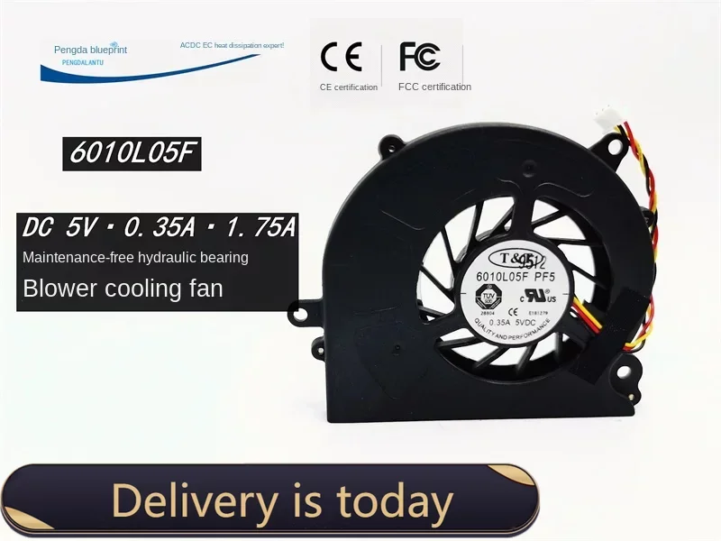 60*60*10MM Brand New & Original 6010l05f 6cm 5V USB Notebook Turbo Blower Cooling Fan