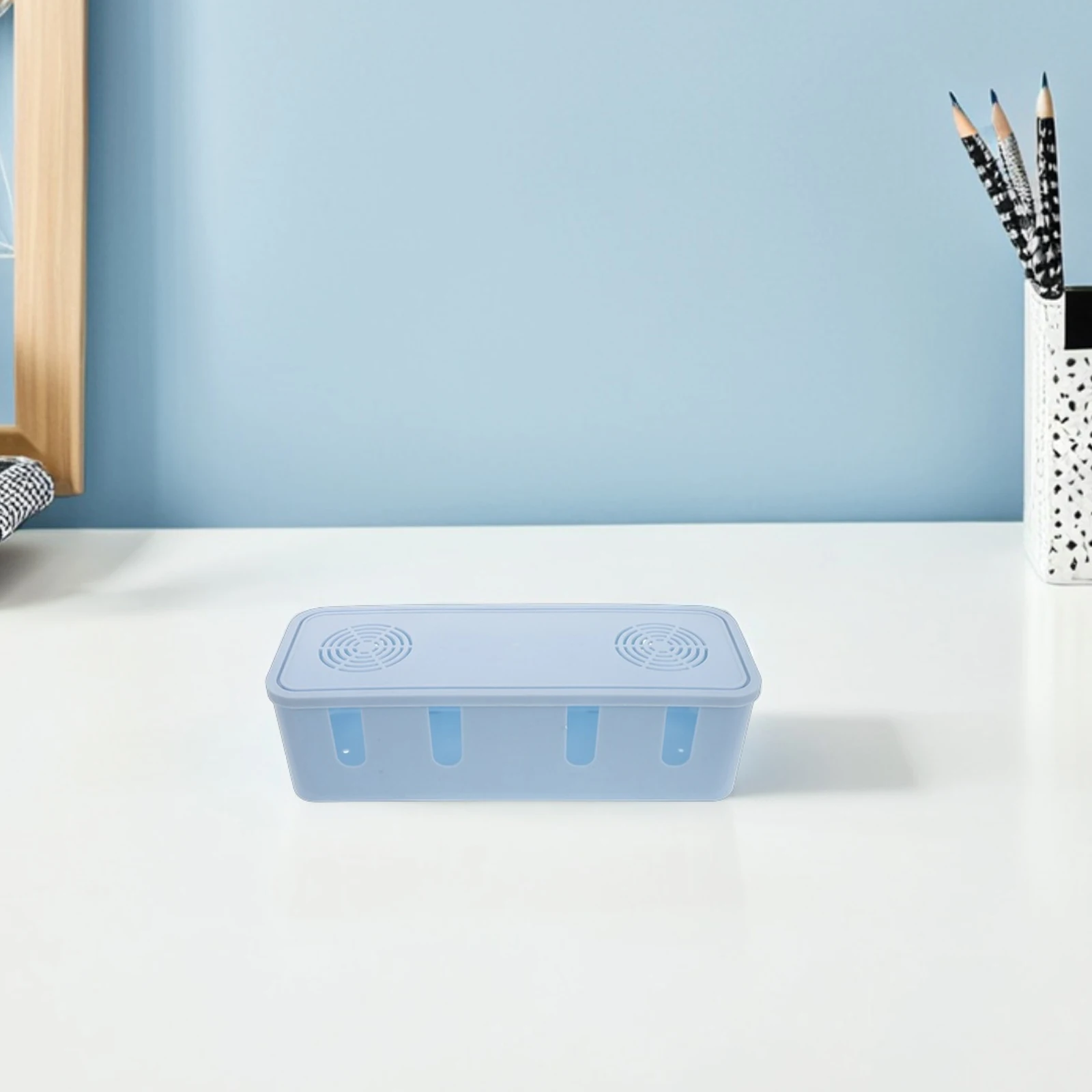 Multi Functional Cord Storage Organizer Box Desktop Cable Management Electrical Wire Container Power Strip Organizer