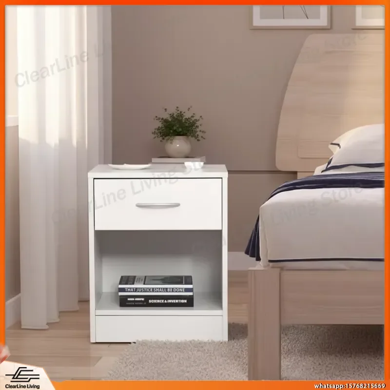Wholesale Modern Wooden Multi Functional Cabinet Drawer Storage Night Stand Bedside Table for Living Room Bedroom Office Home