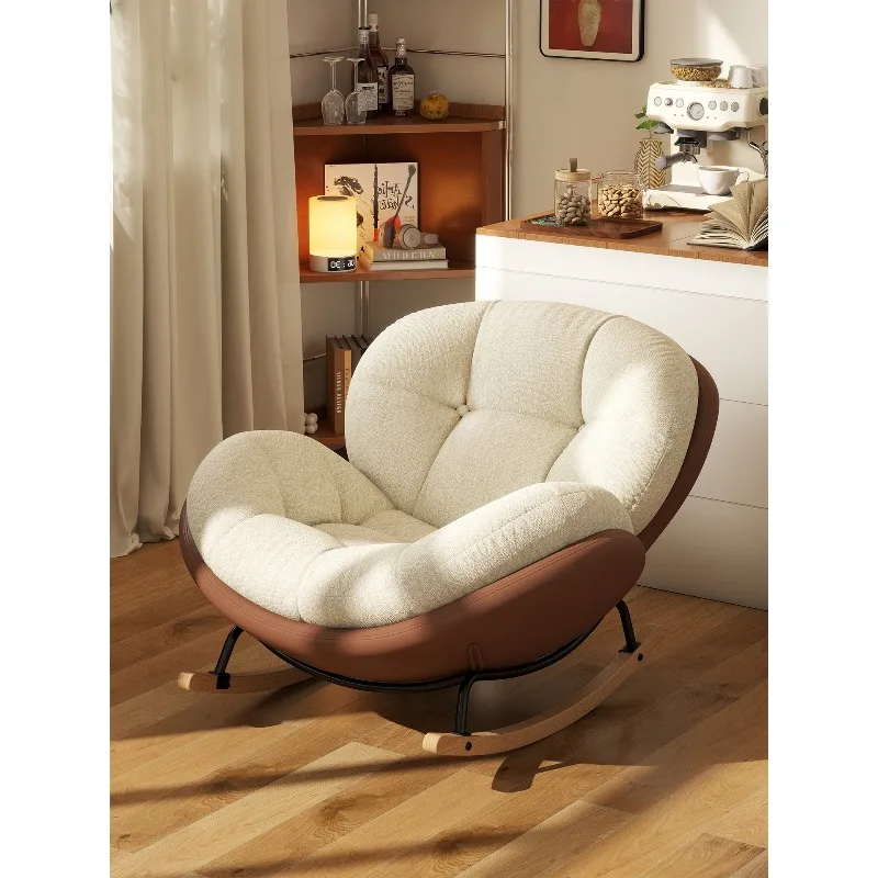 

Eggshell rocking chair, lounge chair, adult small apartment balcony home living room leisure